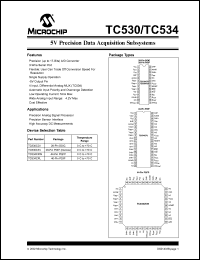 datasheet for TC534CKW by Microchip Technology, Inc.