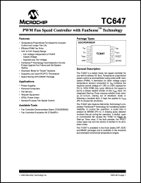 datasheet for TC647EOA by Microchip Technology, Inc.