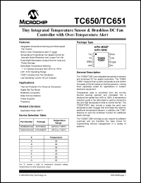 datasheet for TC651AGVUATR by Microchip Technology, Inc.