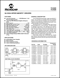 datasheet for TC4429IJA by Microchip Technology, Inc.