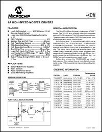 datasheet for TC4420CPA by Microchip Technology, Inc.