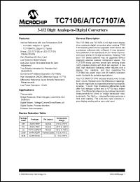 datasheet for TC7107ACLW by Microchip Technology, Inc.