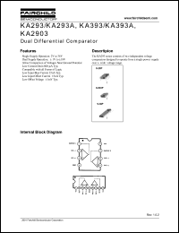 datasheet for KA393A by Fairchild Semiconductor