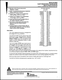 datasheet for SN74LVC16543DL by Texas Instruments