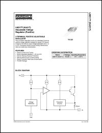 datasheet for KA317 by Fairchild Semiconductor