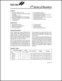 datasheet for HT602L by Holtek Semiconductor Inc.