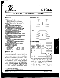 datasheet for 24C65T/SM by Microchip Technology, Inc.
