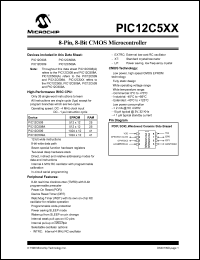 datasheet for PIC12C508/JW by Microchip Technology, Inc.