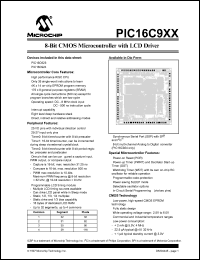 datasheet for PIC16C924/CL by Microchip Technology, Inc.