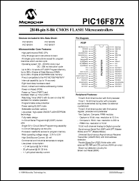 datasheet for PIC16F874-O4/P by Microchip Technology, Inc.