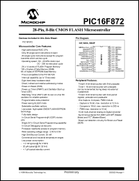 datasheet for PIC16F872-I/SO by Microchip Technology, Inc.