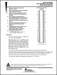 datasheet for SN74ALVCH162835VR by Texas Instruments