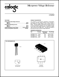 datasheet for CA1004BY1 by Calogic, LLC