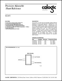 datasheet for CL2431VS by Calogic, LLC