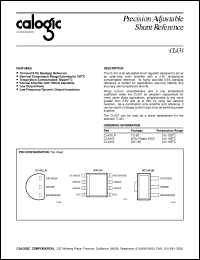 datasheet for CL431S by Calogic, LLC