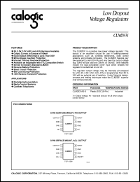 datasheet for CLM2931AS-3.5 by Calogic, LLC