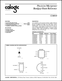 datasheet for CLM4040DS by Calogic, LLC