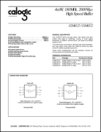 datasheet for CLM4122M by Calogic, LLC