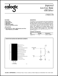 datasheet for CVA2411TX by Calogic, LLC