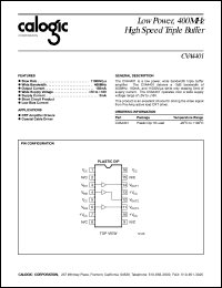 datasheet for CVA4401 by Calogic, LLC