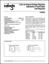 datasheet for CLM2815AU by Calogic, LLC