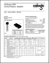 datasheet for J201 by Calogic, LLC