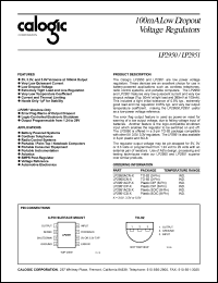 datasheet for LP2950ACN-3.3 by Calogic, LLC