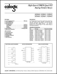 datasheet for SD5001N by Calogic, LLC