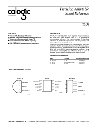 datasheet for TL431S by Calogic, LLC