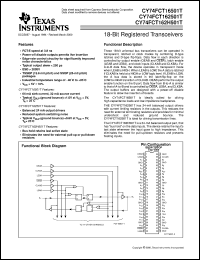 datasheet for CY74FCT162501ATPAC by Texas Instruments