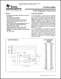 datasheet for CY74FCT163500APVCT by Texas Instruments