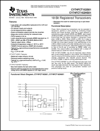 datasheet for CY74FCT163501CPAC by Texas Instruments