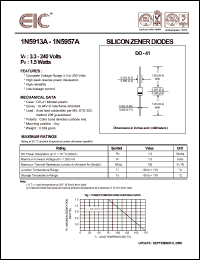 datasheet for 1N5913A by 
