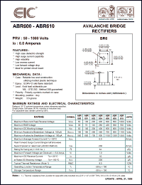 datasheet for ABR604 by 