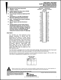 datasheet for 74AC16244DGGR by Texas Instruments