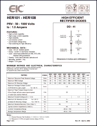 datasheet for HER106 by 