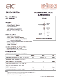 datasheet for SA85A by 