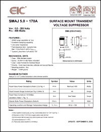 datasheet for SMAJ11A by 