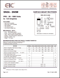 datasheet for SN5J by 