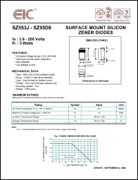 datasheet for SZ556C by 