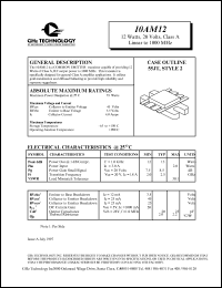 datasheet for 10AM12 by 