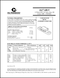 datasheet for 1617AB15 by 