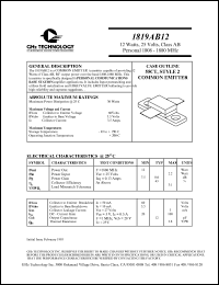 datasheet for 1819AB12 by 