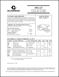 datasheet for 0912-25 by 