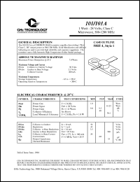 datasheet for 101 by 