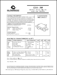 datasheet for 1214-300 by 