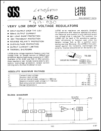 datasheet for L4705CV by SGS-Thomson Microelectronics