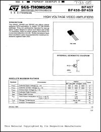 datasheet for BF458 by SGS-Thomson Microelectronics