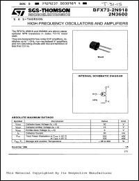 datasheet for 2N918 by SGS-Thomson Microelectronics