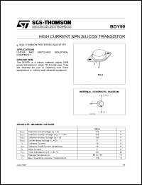 datasheet for BDY90 by SGS-Thomson Microelectronics